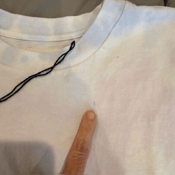 NEW! Citizens of Humanity Oversized Long Sleeve Tee Pale Rainbow Tie Dye Small - Picture 7 of 11